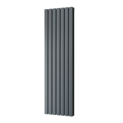 UK Radiators 4313BTU H1600mm x W476mm Anthracite Flat Tube Vertical ...