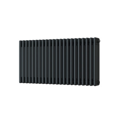UK Radiators 4907BTU H500mm x W988mm Anthracite 4 Column Horizontal ...