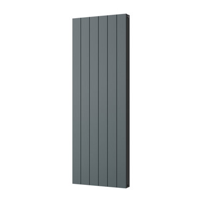 UK Radiators 4917BTU H1600mm x W560mm Anthracite Flat Tube Vertical ...