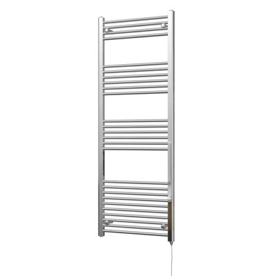 UK RADIATORS 500W H1600MM X W600MM CHROME STRAIGHT LADDER STANDARD ...