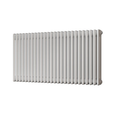 UK Radiators 5053BTU H600mm x W1177mm White 3 Column Horizontal ...