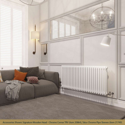 UK Radiators 5053BTU H600mm x W1177mm White 3 Column Horizontal ...