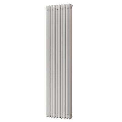 UK Radiators 5439BTU H1800mm x W465mm White 3 Column Vertical ...