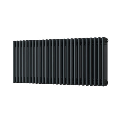 UK Radiators 5780BTU H500mm x W1164mm Anthracite 4 Column Horizontal ...