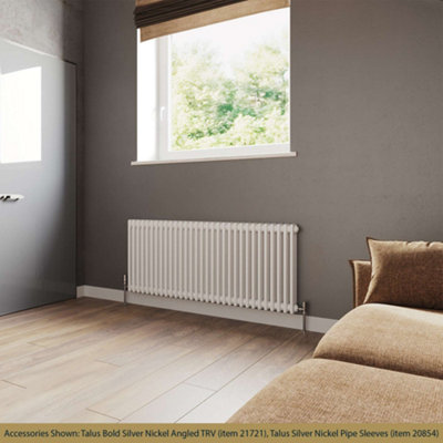 UK Radiators 5818BTU H600mm x W1355mm White 3 Column Horizontal ...