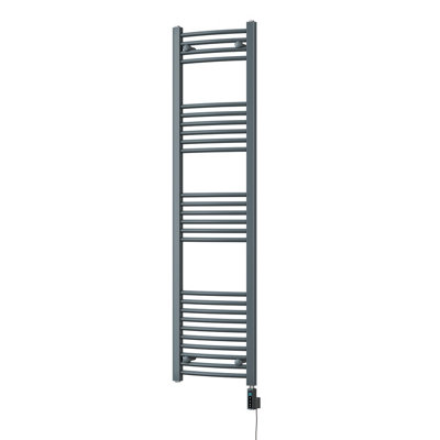 UK Radiators 600W H1600mm x W400mm Anthracite Curved Ladder ...