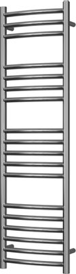 UK Radiators 781BTU H1200mm x W350mm Stainless Steel Curved Ladder ...