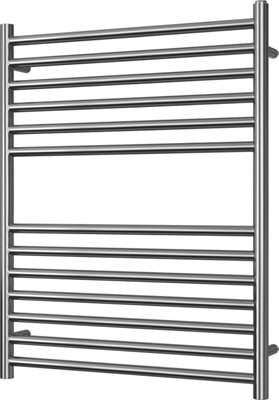 UK Radiators 874BTU H800mm x W600mm Stainless Steel Straight Ladder ...