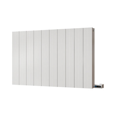 UK Radiators 900W H600mm x W936mm White Electric Flat Tube Horizontal ...