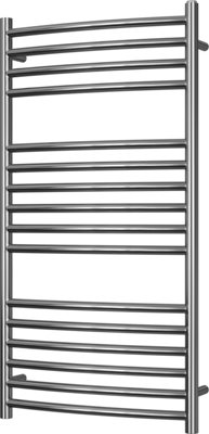 UK Radiators 921BTU H1000mm x W500mm Stainless Steel Curved Ladder ...