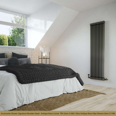 UK Radiators Alpha Double Column Vertical Traditional Cast-Iron Style ...
