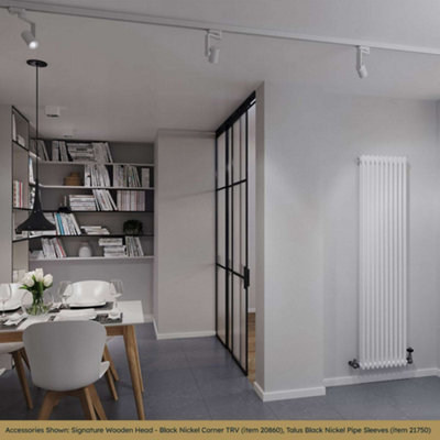 UK Radiators Alpha Double Column Vertical Traditional Cast-Iron Style ...