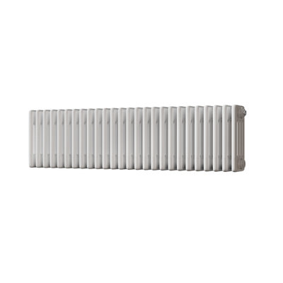 UK Radiators Alpha Quad Column Horizontal Traditional Cast-Iron Style ...