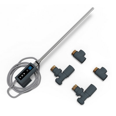 UK Radiators Heating Element 300W Thermostatic WIFI Anthracite INOW+