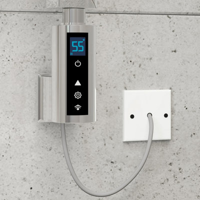 UK Radiators Heating Element 300W Thermostatic WIFI Chrome INOW+