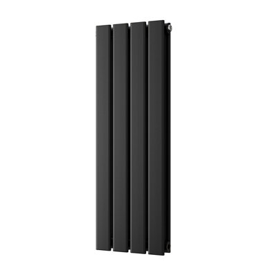 UK Radiators Typhoon Black Flat Tube Horizontal Steel Designer Radiator ...