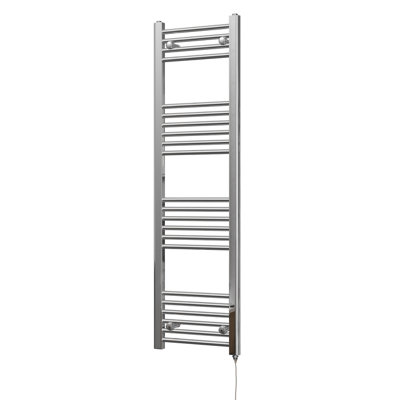 UK Radiators Zennor Chrome Standard Heated Towel Rail Straight Ladder ...