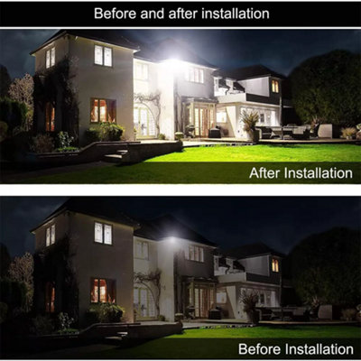 UK Stock 100W LED Outdoor Security Floodlight with PIR Motion Sensor