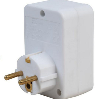 UK to EU Euro Travel Adapter 2 USB European Plug Adaptor with 2 USB Ports Pack of 2