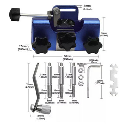 UK Universal Chainsaw Teeth Sharpener Chain Grinder Sharpening Jig File ...