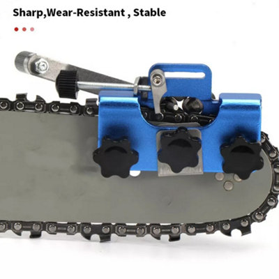 UK Universal Chainsaw Teeth Sharpener Chain Grinder Sharpening Jig File ...