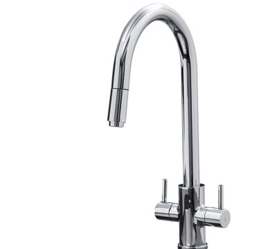 UKB Pull Out C Shaped Spout Tap, Chrome
