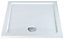 UKBathrooms Essentials 760x760mm Square stone resin Shower Tray with Waste