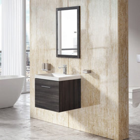 UKBathrooms Essentials Tuscany Bathroom PVC Wall Panel Travertine Beige corner kit 1000x1000mm corner shower