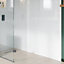 UKBathrooms Essentials Tuscany Bathroom PVC Wall Panel White Artic corner kit 1000x1000mm corner shower