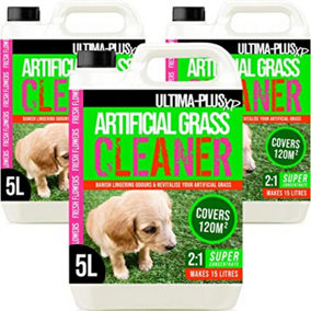 ULTIMA-PLUS XP Artificial Grass Cleaner - Perfect for Pet Owners Floral Fragrance 15L