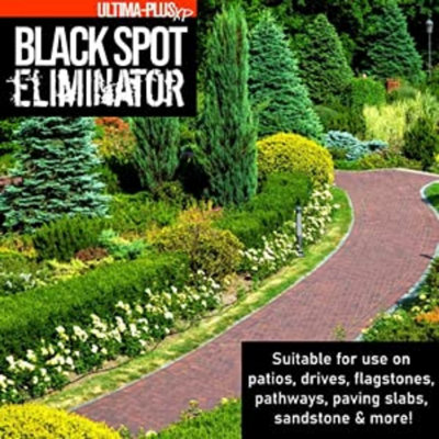 Ultima-Plus XP Black Spot Remover Eliminator for Patio, Stone, Block Paving, Indian Sandstone, and More 10L
