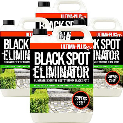 Ultima-Plus XP Black Spot Remover Eliminator for Patio, Stone, Block Paving, Indian Sandstone, and More 20L