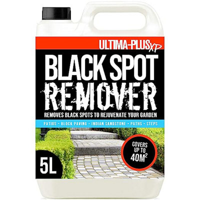 Ultima-Plus XP Black Spot Remover Rapid Acting Patio And Driveway Cleaner - Removes Black Spots Quickly and Easily 5L