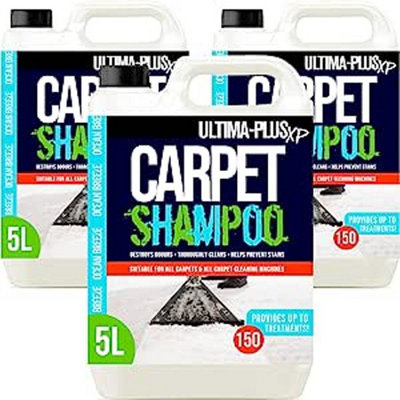 Ultima-Plus XP Carpet Cleaning Shampoo - High Concentrate Cleaning Solution for all Carpets 15L Ocean Breeze