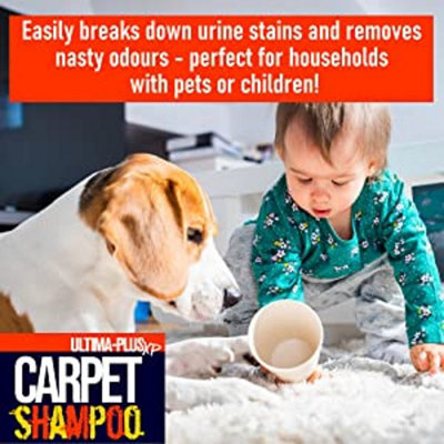 Ultima-Plus XP Carpet Cleaning Shampoo - High Concentrate Cleaning Solution for All Carpets Citrus 10L