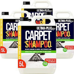 Ultima-Plus XP Carpet Cleaning Shampoo - High Concentrate Cleaning Solution for All Carpets Citrus 20L
