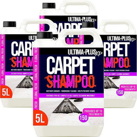 Ultima-Plus XP Carpet Cleaning Shampoo - High Concentrate Cleaning Solution for All Carpets Floral 20L