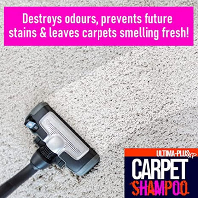 Ultima-Plus XP Carpet Cleaning Shampoo - High Concentrate Cleaning Solution for All Carpets Floral - 5
