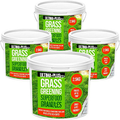 ULTIMA-PLUS XP Grass Greening Superfood Granules - Lawn Fertiliser to Green and Strengthen Grass 10Kg