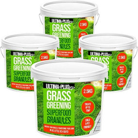 ULTIMA-PLUS XP Grass Greening Superfood Granules - Lawn Fertiliser to Green and Strengthen Grass 10Kg