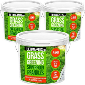 ULTIMA-PLUS XP Grass Greening Superfood Granules - Lawn Fertiliser to Green and Strengthen Grass 7.5Kg