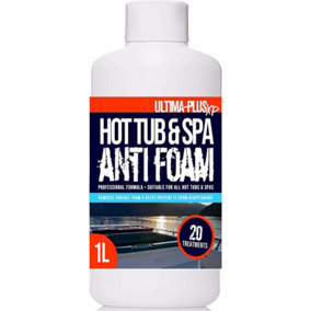 ULTIMA-PLUS XP Hot Tub & Spa Anti Foam - Removes Surface Foam Quickly and Easily - Suitable For All Hot Tubs 1L