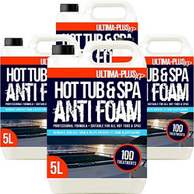 ULTIMA-PLUS XP Hot Tub & Spa Anti Foam - Removes Surface Foam Quickly and Easily - Suitable For All Hot Tubs 20L