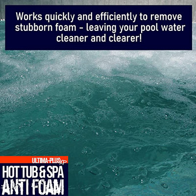 ULTIMA-PLUS XP Hot Tub & Spa Anti Foam - Removes Surface Foam Quickly and Easily - Suitable For All Hot Tubs 4L - 3