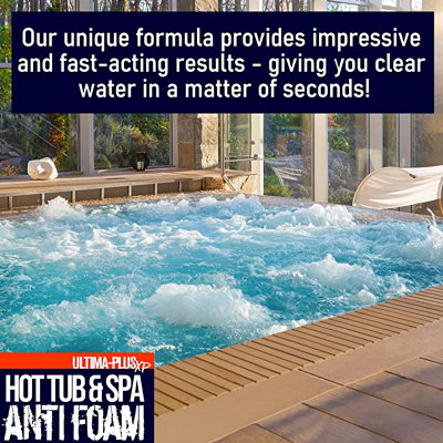 ULTIMA-PLUS XP Hot Tub & Spa Anti Foam - Removes Surface Foam Quickly and Easily - Suitable For All Hot Tubs 4L - 5