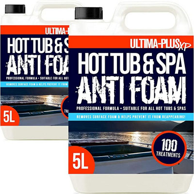 ULTIMA-PLUS XP Hot Tub & Spa Anti Foam - Removes Surface Foam Quickly and Easily - Suitable For All Hot Tubs 5L