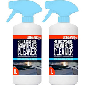 ULTIMA-PLUS XP Hot Tub, Spa & Pool Instant Filter Cleaner - Removes Grease, Limescale, Soap, Oils & More 2L