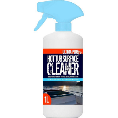 ULTIMA-PLUS XP Hot Tub Surface Cleaner - Removes Dirt, Oil, Grease, Waterlines & More 1L