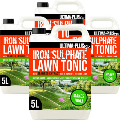 Ultima-Plus XP Iron Sulphate Lawn Tonic Liquid Fertiliser with Seaweed ...