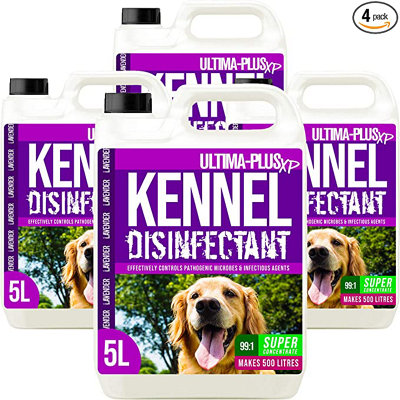 ULTIMA-PLUS XP Kennel Kleen - Disinfectant, Cleaner, Sanitiser & Deodoriser - Concentrated Formula Kennel Cleaner 15L Lavender